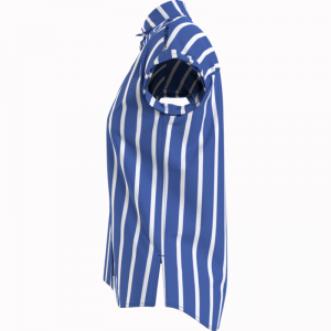 TJW RELAXED STRIPE SHIRT SS C3S MODERATE BL